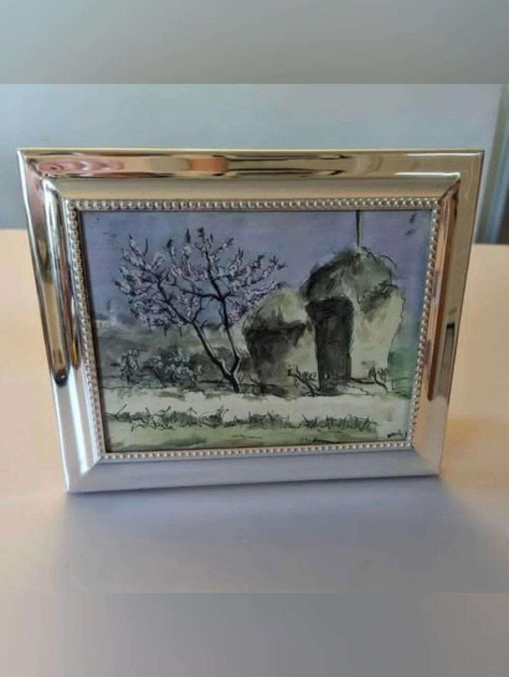 Huntington Gallery Easel Stand Silver Tone Frame. Photo: 5